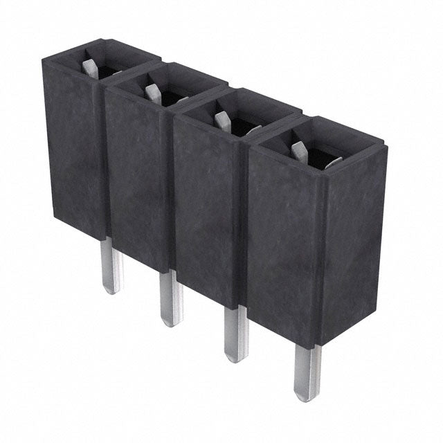 SLW-104-01-T-S by Samtec Inc. - CONNECTOR RECPT 4POS 0.1 TIN PCB