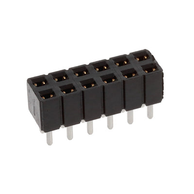 SLW-106-01-F-D by Samtec Inc. - CONNECTOR RECPT 12POS 0.1 GOLD PCB