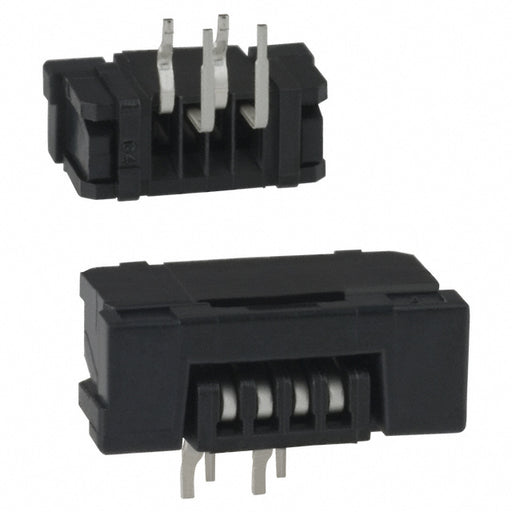 SLW4R-1C7LF by Amphenol ICC (FCI) - CONNECTOR FFC FPC BOTTOM 4POS 1MM R/A