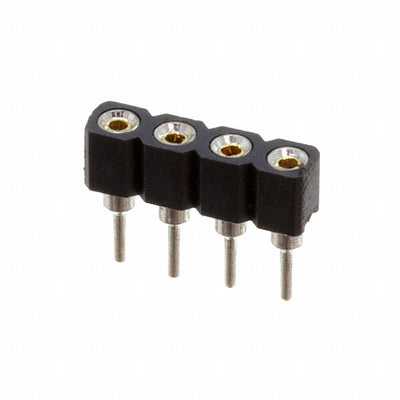 SMC-1-04-1-GT by Adam Tech - MACHINE PIN SOCKET 4P 2.54MM PIT