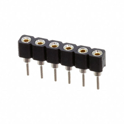 SMC-1-06-1-GT by Adam Tech - MACHINE PIN SOCKET 6P 2.54MM PIT