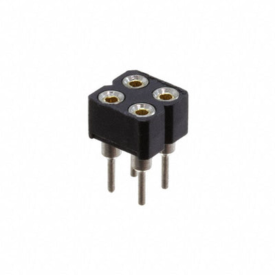 SMC-2-04-1-GT by Adam Tech - MACHINE PIN SOCKET 4P 2.54MM PIT