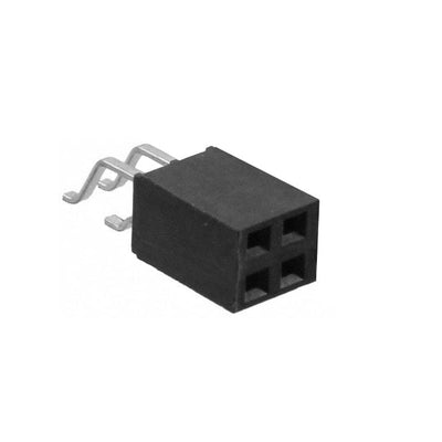 SMH-102-02-L-D by Samtec Inc. - CONNECTOR RECPT 4POS 0.1 GOLD SMD R/A