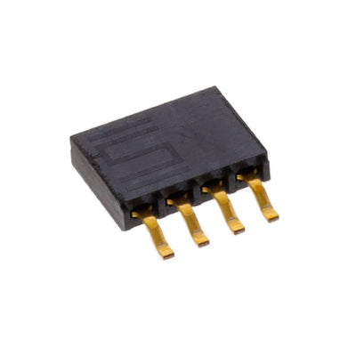 SMH-104-02-G-S-TR by Samtec Inc. - CONNECTOR RECPT 4POS 0.1 GOLD SMD R/A
