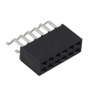 SMH-106-02-L-D by Samtec Inc. - CONNECTOR RECPT 12POS 0.1 GOLD SMD R/A