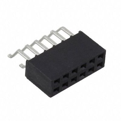 SMH-106-02-S-D-TR by Samtec Inc. - CONNECTOR RECPT 12POS 0.1 GOLD SMD R/A