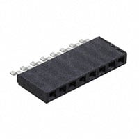 SMH-108-02-L-S by Samtec Inc. - CONNECTOR RECPT 8POS 0.1 GOLD SMD R/A