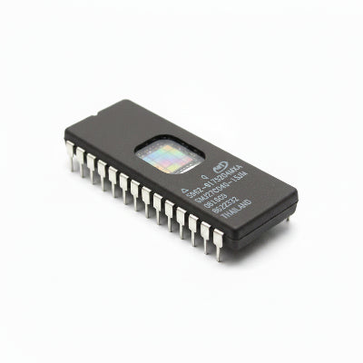 Microcontroller on a white background