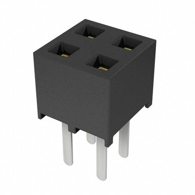 SMM-102-01-S-D by Samtec Inc. - CONNECTOR RECPT 4POS 0.079 GOLD PCB