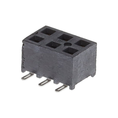 SMM-103-02-L-D-K-TR by Samtec Inc. - CONNECTOR RECPT 6POS 0.079 GOLD SMD