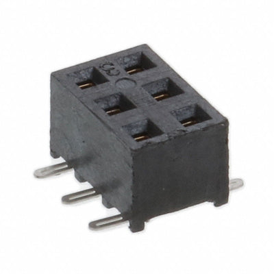 SMM-103-02-S-D-P-TR by Samtec Inc. - CONNECTOR RECPT 6POS 0.079 GOLD SMD