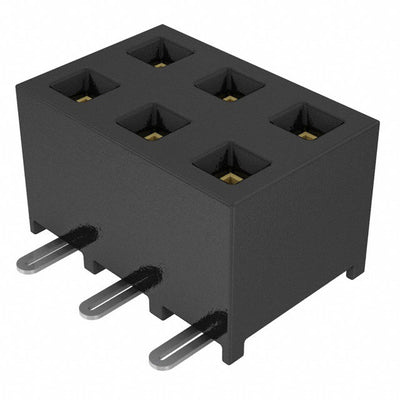 SMM-103-02-S-D-K-TR by Samtec Inc. - CONNECTOR RECPT 6POS 0.079 GOLD SMD