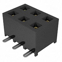 SMM-103-01-S-D by Samtec Inc. - CONNECTOR RECPT 6POS 0.079 GOLD PCB