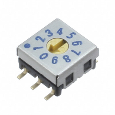 SMR7010C-1 by Nidec Components Corporation - SW ROT DIP 10 POS REAL SMD