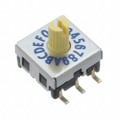 SMR8016C-1 by Nidec Components Corporation - SW ROT DIP 16 POS REAL SHFT SMD