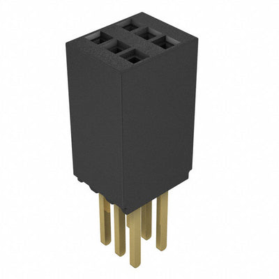 SMS-103-02-G-D by Samtec Inc. - CONNECTOR RECPT 6POS 0.05 GOLD PCB