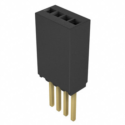 SMS-104-02-G-S by Samtec Inc. - CONNECTOR RECPT 4POS 0.05 GOLD PCB