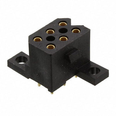 SMS6SE3K9 by Souriau-Sunbank by Eaton - CONNECTOR RECPT 6POS 0.2 GOLD PCB