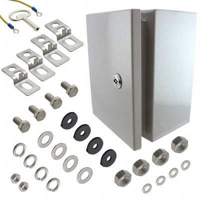 SNB-3730 by Bud Industries - BOX STEEL GRAY 9.840""L X 7.870""W