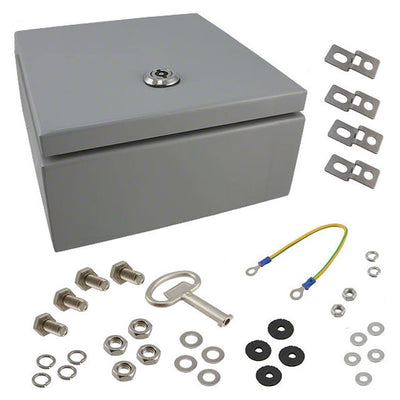 SNB-3733 by Bud Industries - BOX STL GRAY 11.810""L X 11.810""W