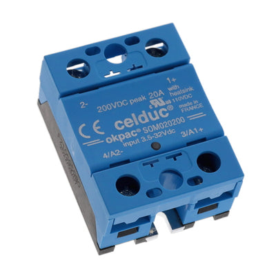 SOM020200 by Celduc Inc. - SOLIDSTATE RELAY SPST-NO 20A 0-110V