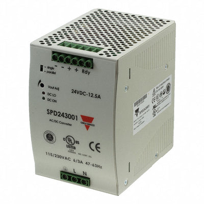 SPD243001 by Carlo Gavazzi Inc. - AC/DC DIN RAIL SUPPLY 24V 300W