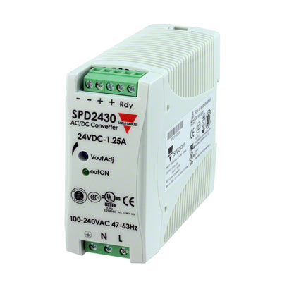 SPD24301B by Carlo Gavazzi Inc. - AC/DC DIN RAIL SUPPLY 24V 30W