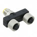 SPL001W BK032 by Alpha Wire - CONNECTOR Y-ADPT 5P-5/5P M-F/F INLINE
