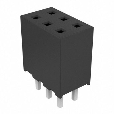 SQT-103-01-L-D by Samtec Inc. - CONNECTOR RECPT 6POS 0.079 GOLD PCB