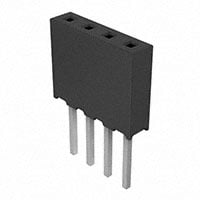 SQT-104-03-L-S by Samtec Inc. - CONNECTOR RECPT 4POS 0.079 GOLD PCB