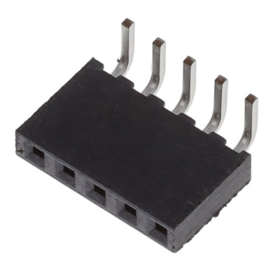 SQT-105-01-F-S-RA by Samtec Inc. - CONNECTOR RECPT 5P 0.079 GOLD PCB R/A