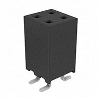 SQW-102-01-L-D-VS by Samtec Inc. - CONNECTOR RECPT 2MM 4POS DL VERT SMD