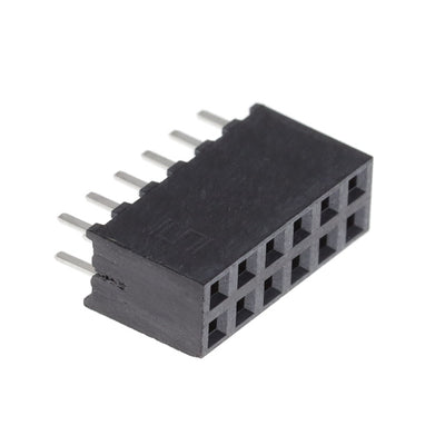 SQW-106-01-F-D by Samtec Inc. - CONNECTOR RECPT 12POS 0.079 GOLD PCB