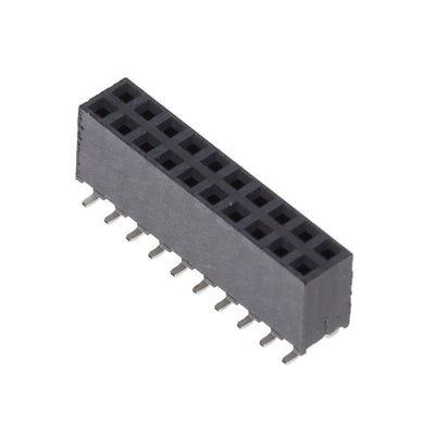 SQW-110-01-L-D-VS-K-TR by Samtec Inc. - CONNECTOR RECPT 20POS 0.079 GOLD SMD