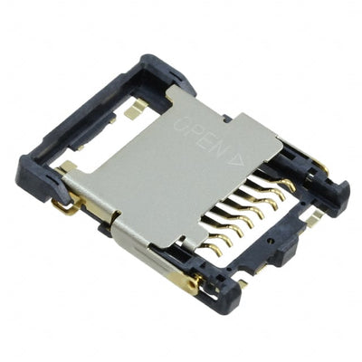 ST1W008S4AR1500 by JAE Electronics - CONNECTOR MICRO SD CARD HINGED TYPE