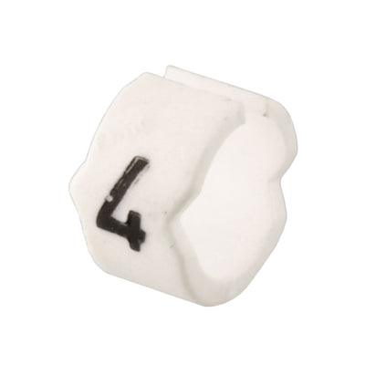 STD12W-4 by TE Connectivity Raychem Cable Protection - WIRE MARKER CLIP-ON WHITE