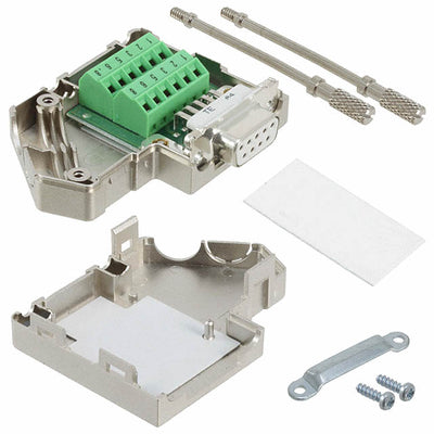 2744241 by Phoenix Contact - CONNECTOR D-SUB RCPT 9POS TERM BLK