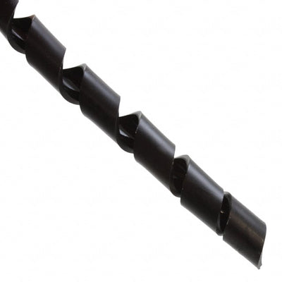 SW53 BK005 by Alpha Wire - SPIRAL WRAP 0.376"" X 100' BLACK