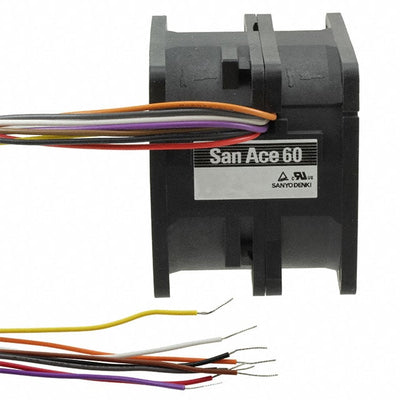 9CR0612P5H03 by Sanyo Denki America Inc. - FAN AXIAL DUAL 60X51MM 12VDC