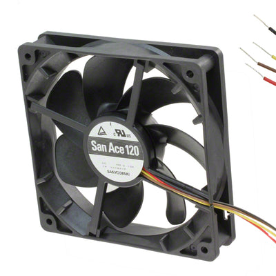 9S1212P4M01 by Sanyo Denki America Inc. - FAN AXIAL 119X25MM 12VDC WIRE