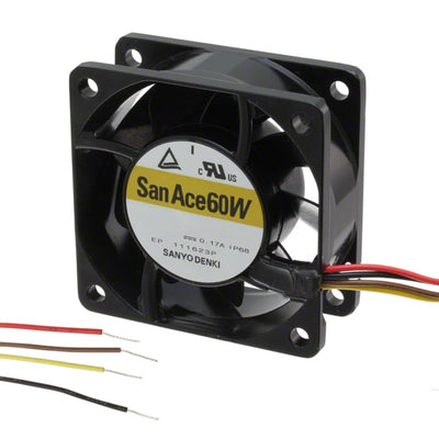 9WL0612P4J001 by Sanyo Denki America Inc. - FAN AXIAL 60X25MM 12VDC WIRE