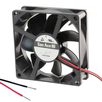 9S0812L402 by Sanyo Denki America Inc. - FAN AXIAL 80X25MM 12VDC WIRE