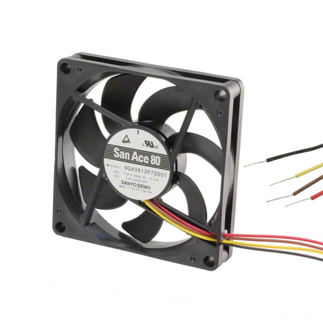 9GA0812P6G001 by Sanyo Denki America Inc. - FAN AXIAL 80X20MM 12VDC WIRE