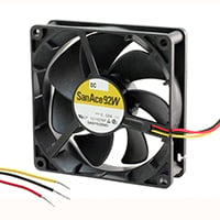 9WP0912F401 by Sanyo Denki America Inc. - FAN AXIAL 92X25MM 12VDC WIRE