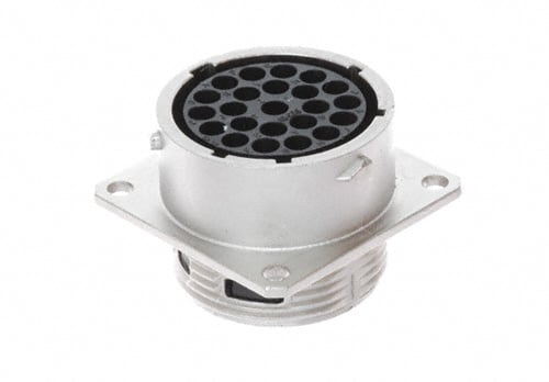 UT001823SH by Souriau-Sunbank by Eaton - CONNECTOR RECPT HSG FMALE 23POS PNL MT