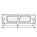 180-044-212-031 by NorComp Inc. - CONNECTOR D-SUB HD RCPT 44POS PNL MNT