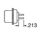 171-025-213R051 by NorComp Inc. - CONNECTOR D-SUB RCPT 25P PNL MNT SLDR