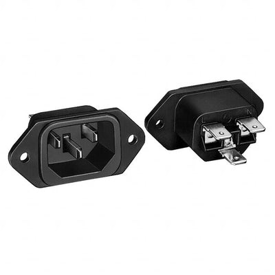 EAC311X by Switchcraft Inc. - PWR ENT RCPT IEC320-C14 PANEL QC