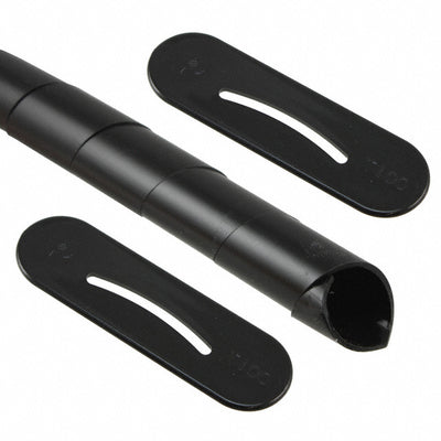 T100F-C0 by Panduit Corp - SPIRAL WRAP 1"" X 100' BLACK