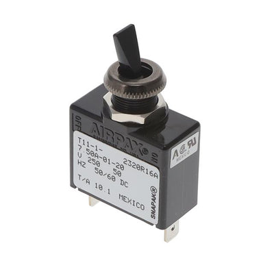 T11-1-7.50A-01-20 by Sensata-Airpax - CIR BRKR 7.5A 125VAC 32VDC